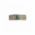 Vintage Sterling Silver 925 Turquoise Cuff Bracelet Wide Filigree Tribal Style