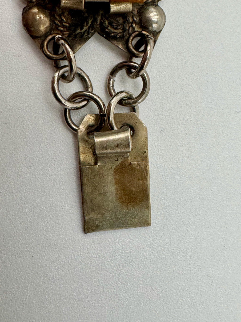Vintage Mexico Sterling Silver 925 Bracelet Art Deco Style Panel Link
