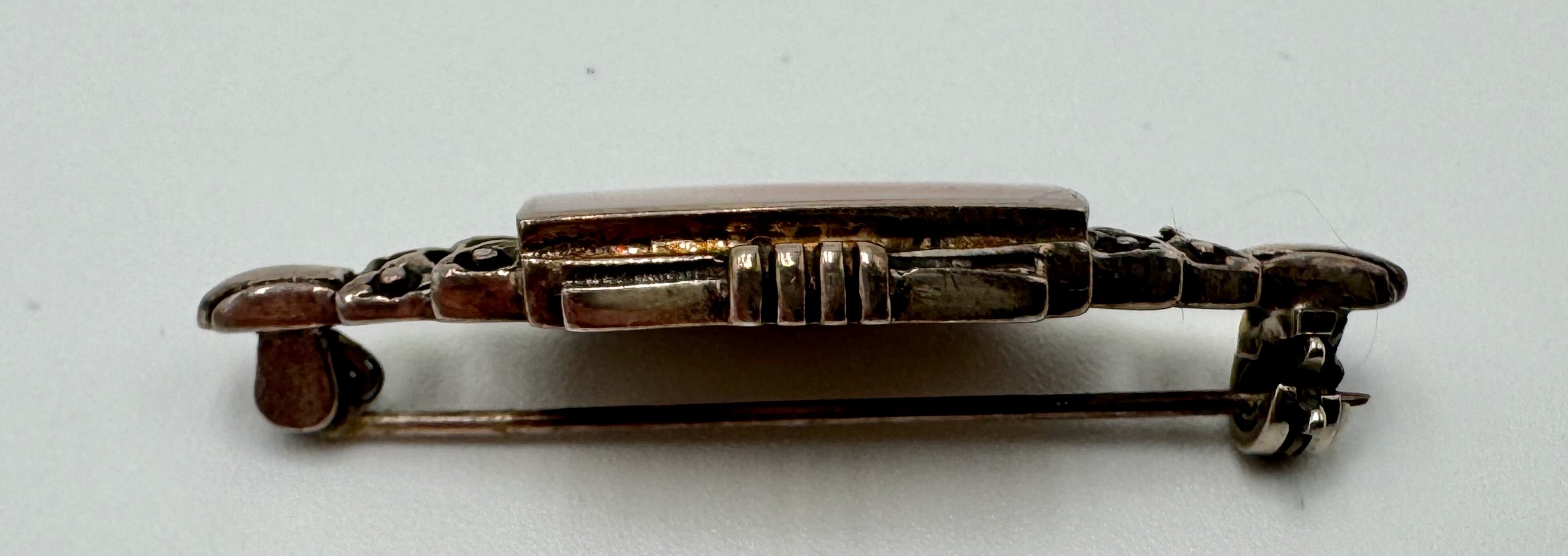 Vintage Italian Sterling & Mother-of-Pearl Brooch