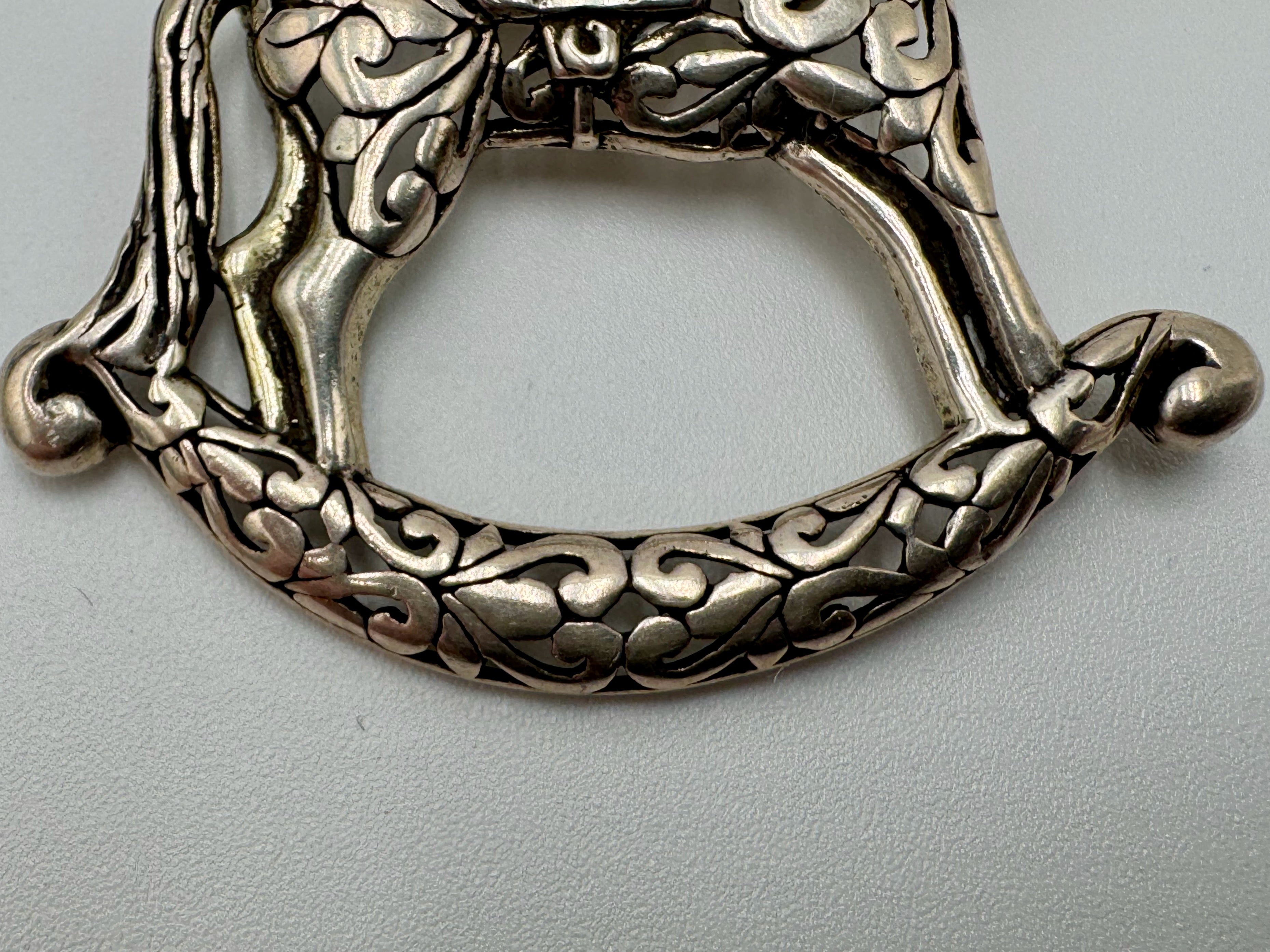 Vintage Sterling Silver Rocking Horse Brooch – Jezlaine, Whimsical Equestrian Gift