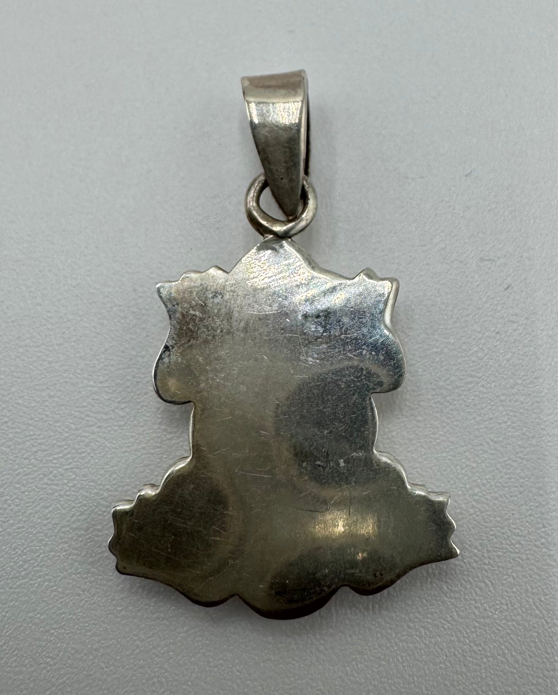 Vintage Sterling Silver Frog Pendant – Detailed Figural Frog Charm 925