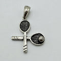 Sterling Silver Tennis Racket Pendant 925 with Ball – Vintage Sports Charm