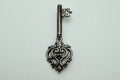 James Avery Sterling Silver Ornate Key Brooch Pin Vintage Scroll Heart Design