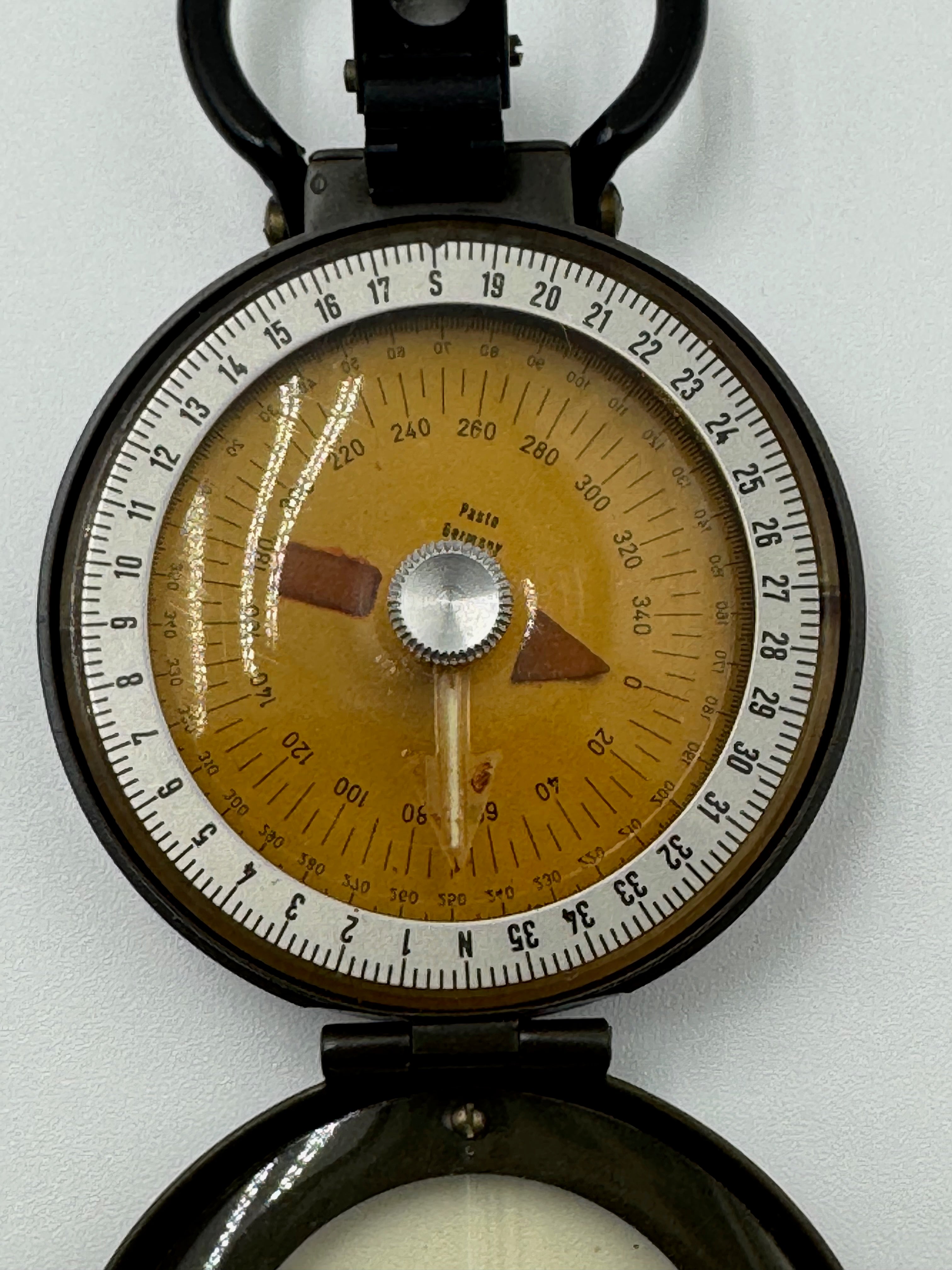 Vintage Pasto Germany Compass Folding Pocket Compass Military Style Navigation Tool