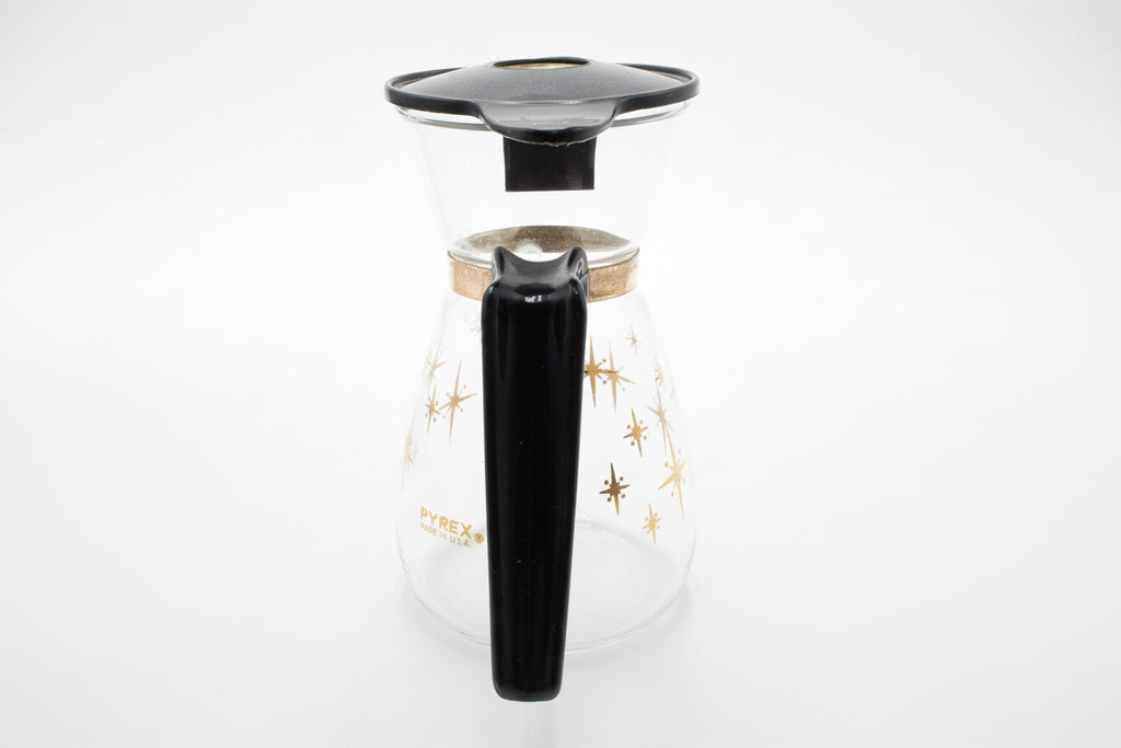 Vintage Pyrex Atomic Starburst Mini Coffee Pot – Mid-Century Retro Charm