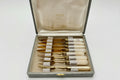 Vintage Neiman Marcus Fish Knife & Fork Set – Mother of Pearl Handles, Made in France, Original Box