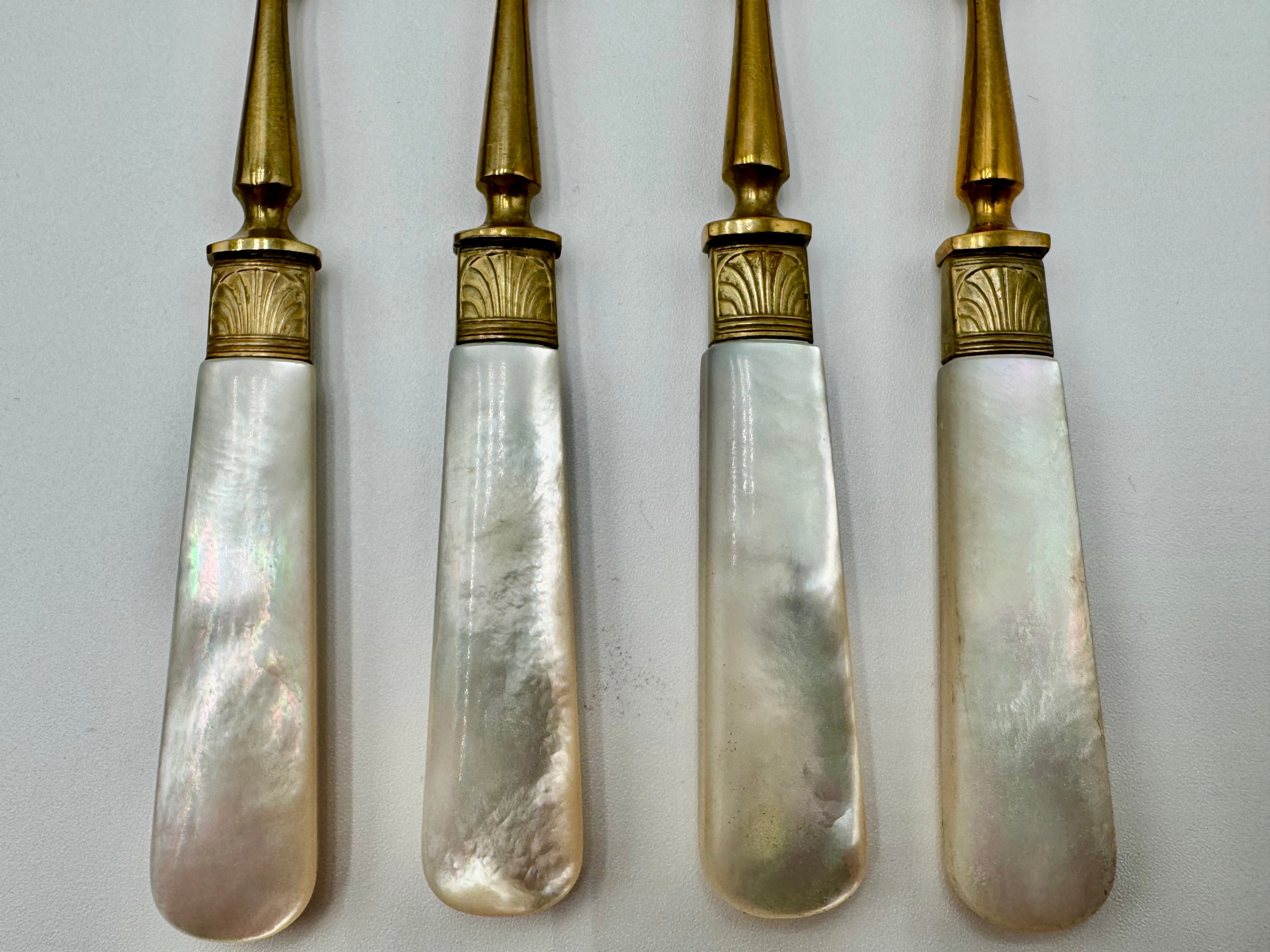 Vintage Neiman Marcus Fish Knife & Fork Set – Mother of Pearl Handles, Made in France, Original Box