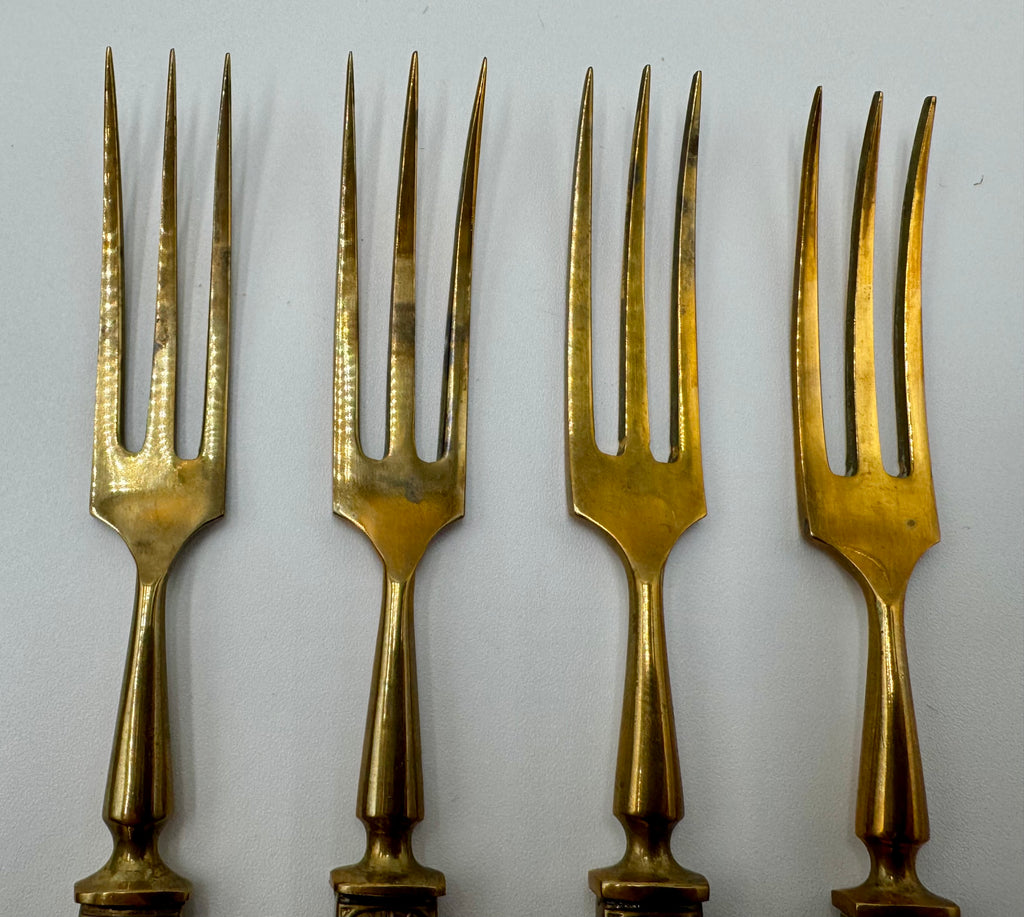 Vintage Neiman Marcus Fish Knife & Fork Set – Mother of Pearl Handles, Made in France, Original Box