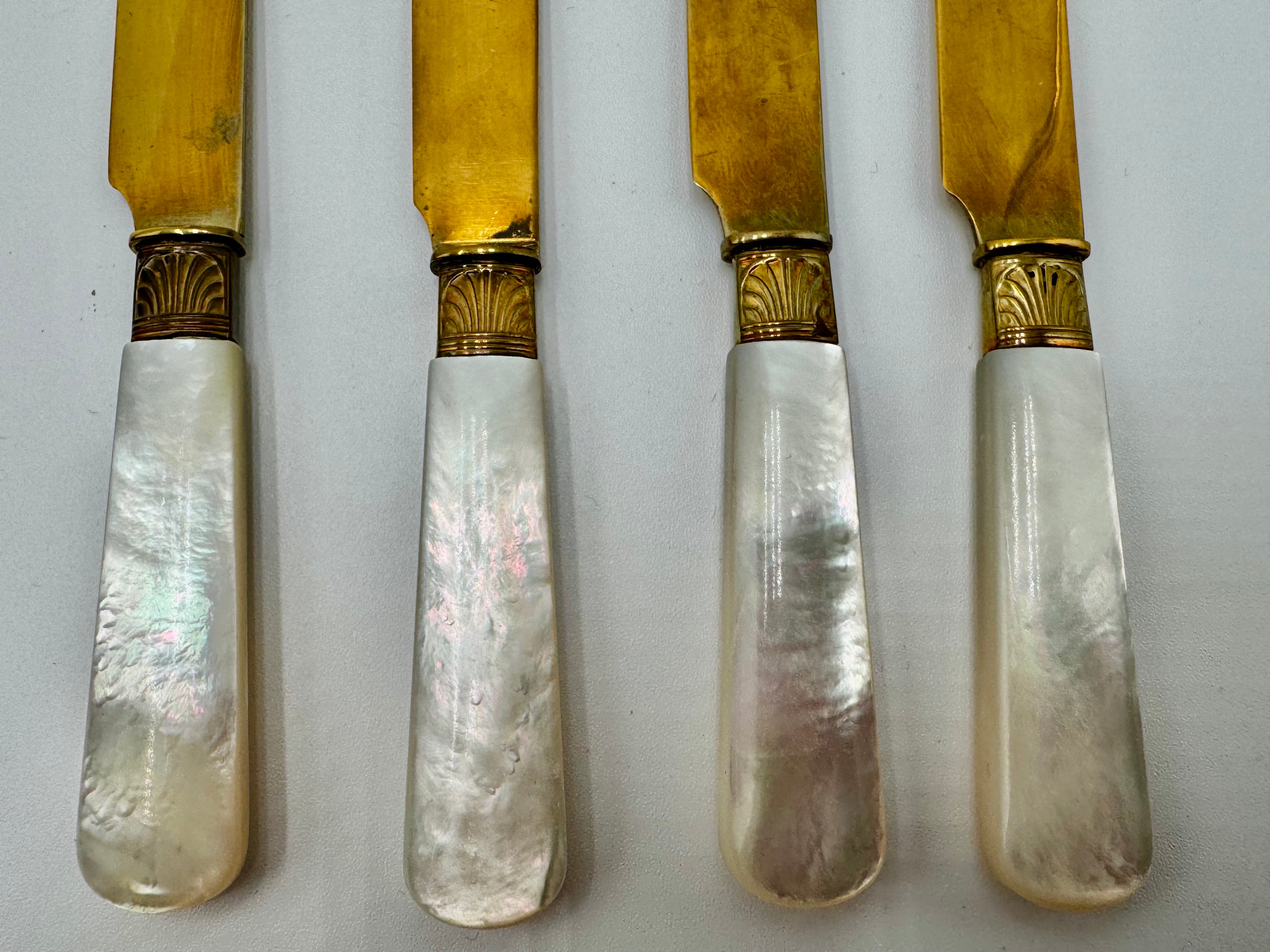 Vintage Neiman Marcus Fish Knife & Fork Set – Mother of Pearl Handles, Made in France, Original Box