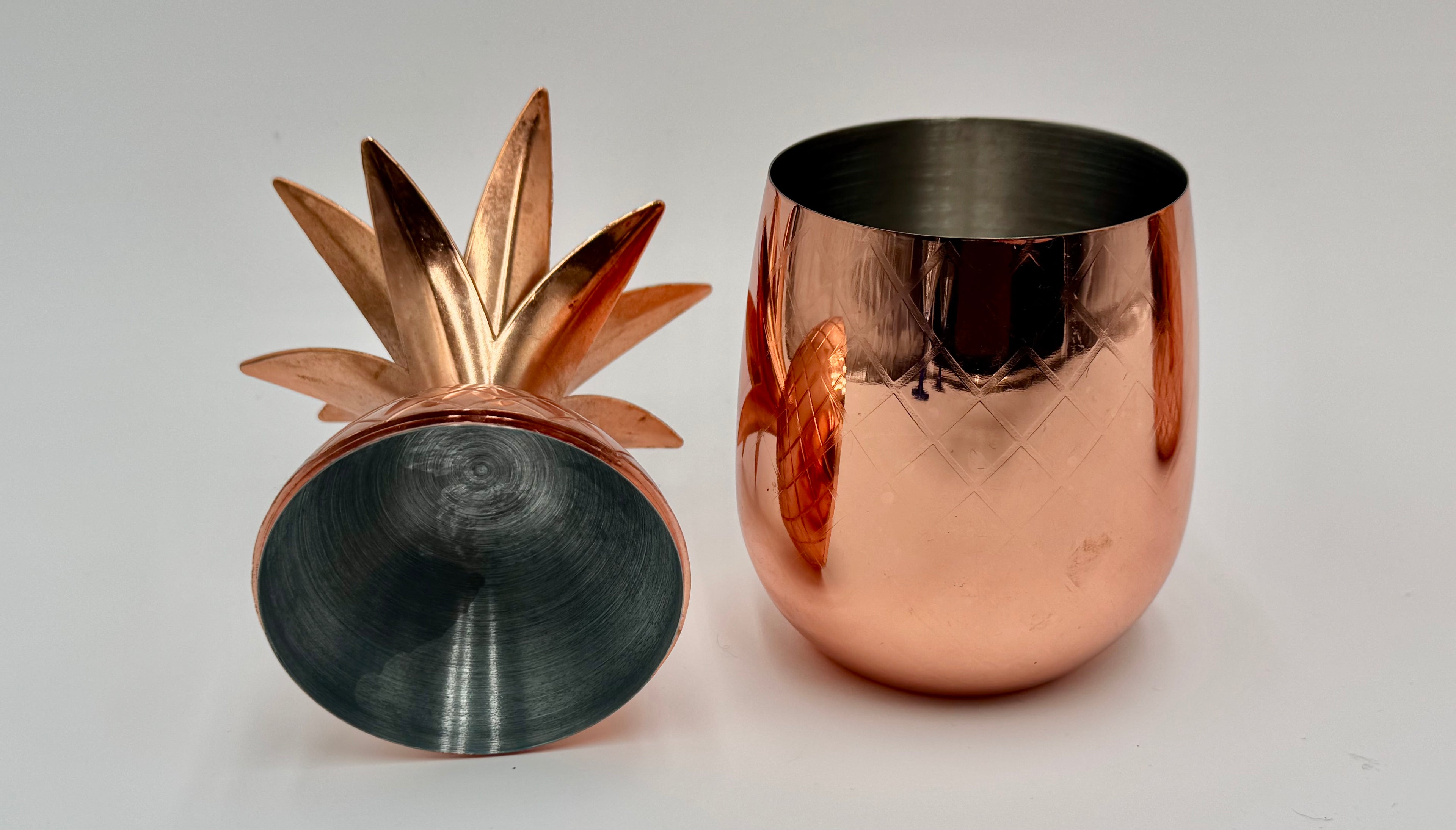 Copper Pineapple Moscow Mule Mugs by Viski – Set of 2