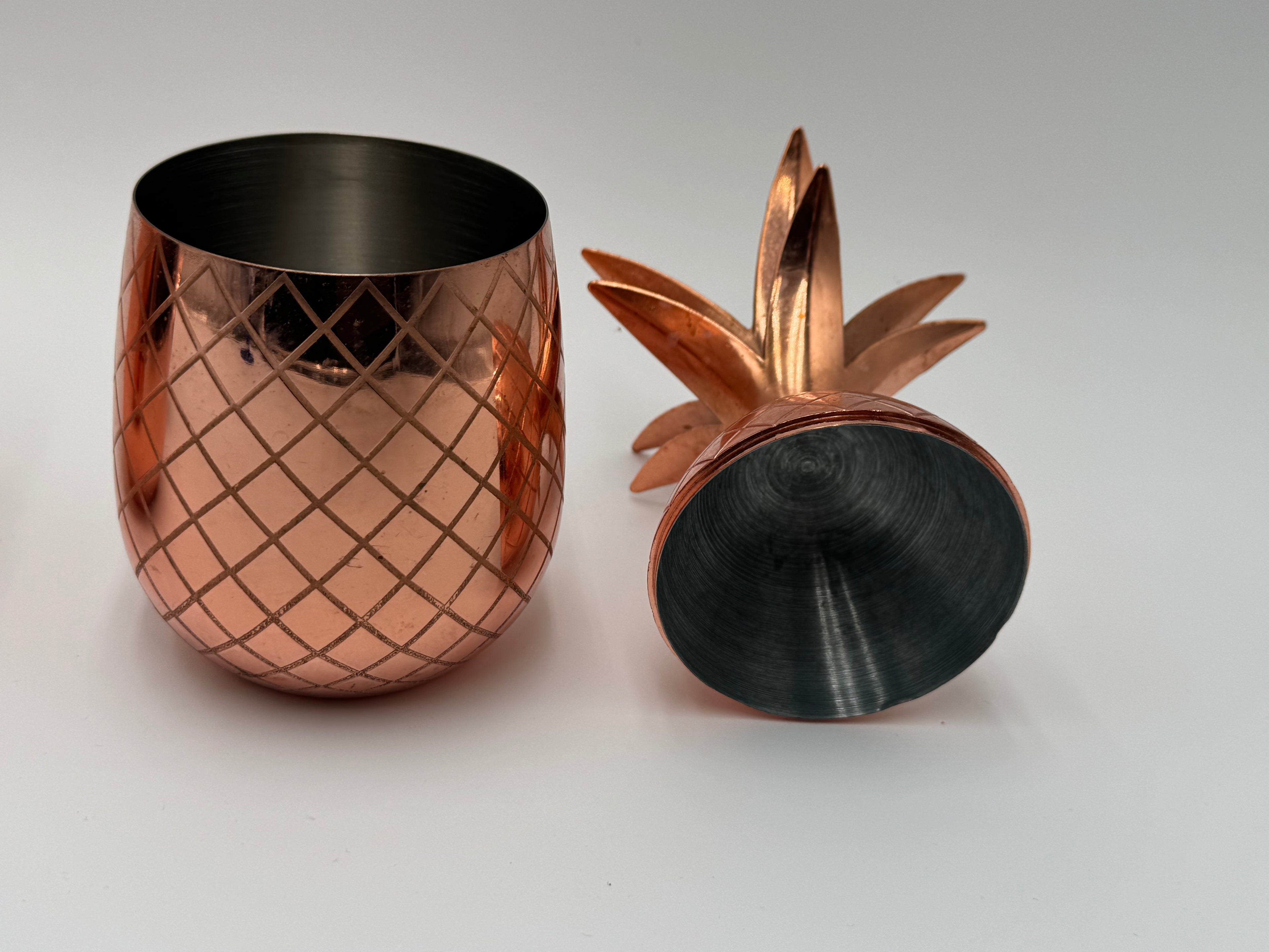Copper Pineapple Moscow Mule Mugs by Viski – Set of 2