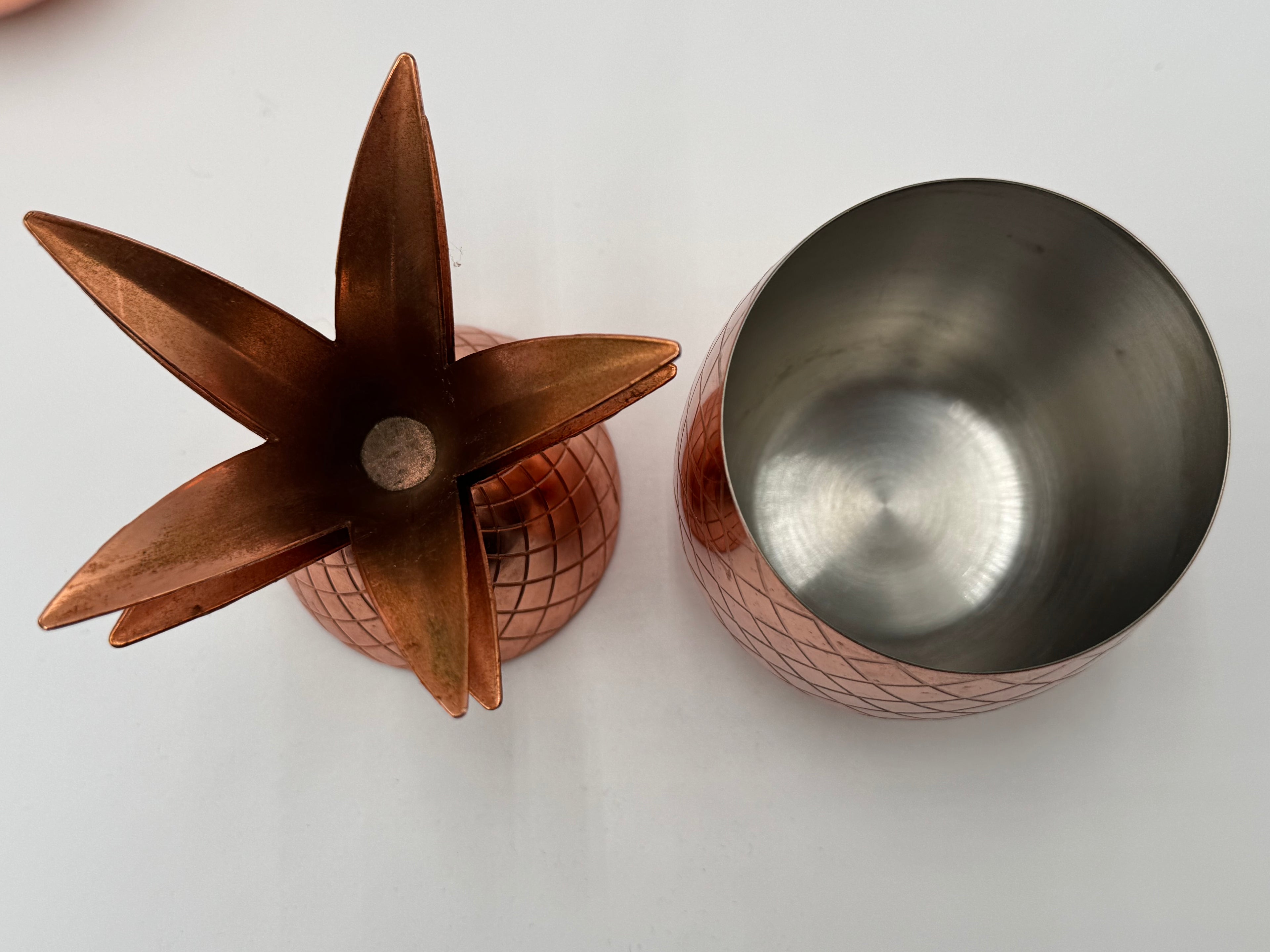 Copper Pineapple Moscow Mule Mugs by Viski – Set of 2