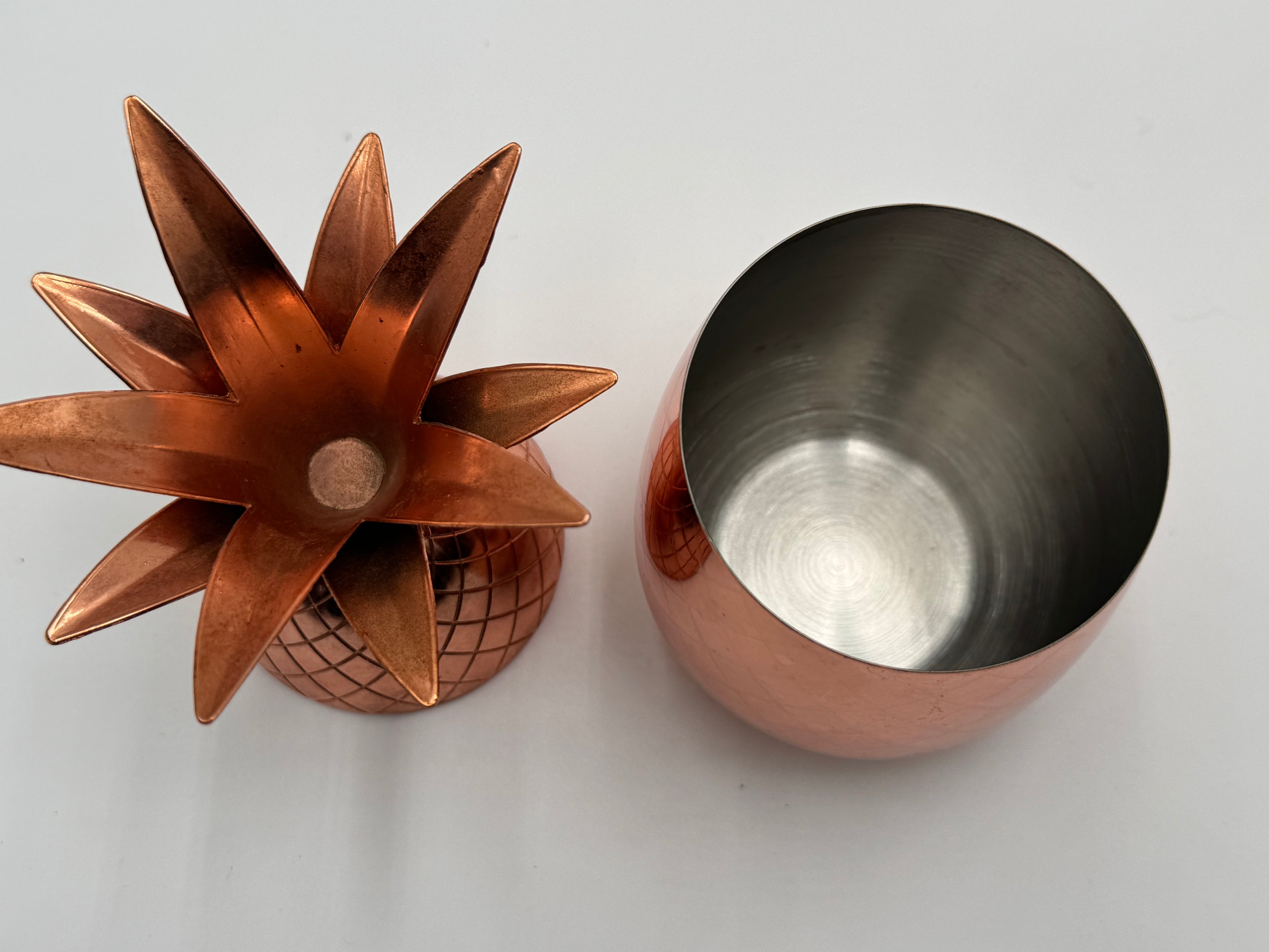 Copper Pineapple Moscow Mule Mugs by Viski – Set of 2