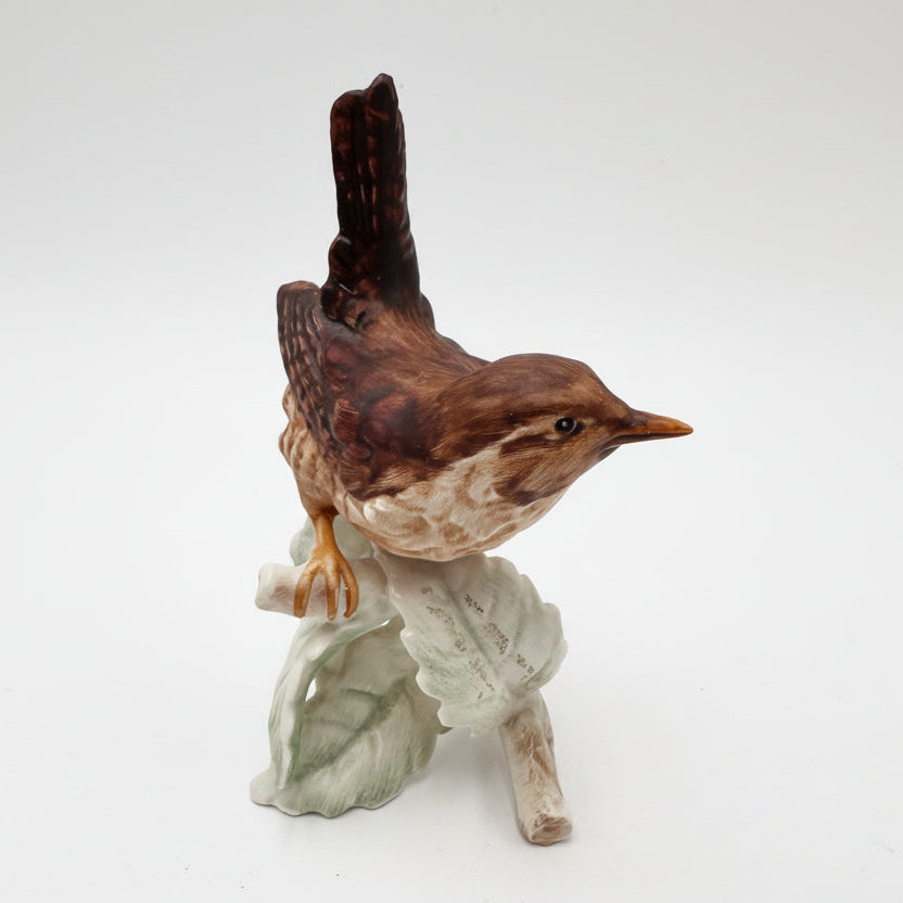 Goebel Wren Bird Figurine | West Germany Hand-Painted Woodland Bird