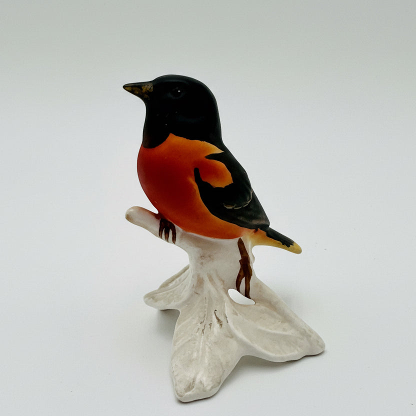 Goebel Baltimore Oriole Bird Figurine | W. Germany Hand-Painted Miniature