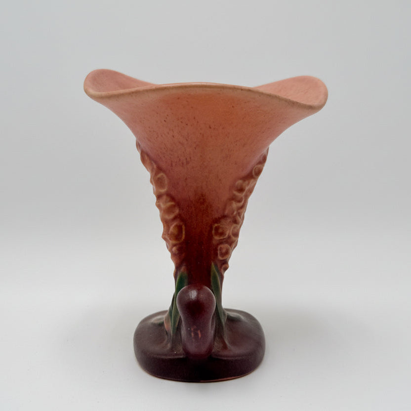 Roseville Pottery USA 163-6 Vase | Mid Century Art Pottery Floral Form