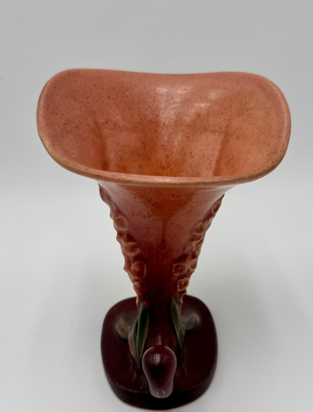 Roseville Pottery USA 163-6 Vase | Mid Century Art Pottery Floral Form