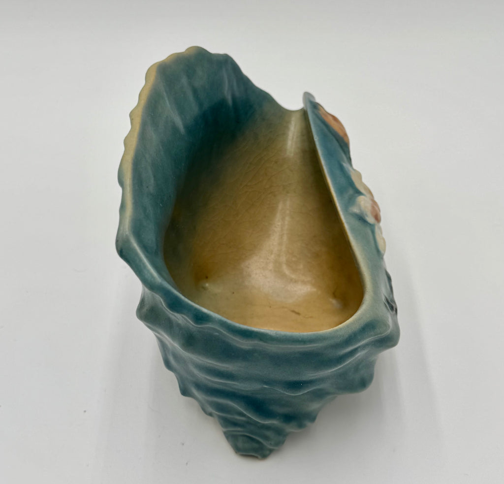 Roseville Magnolia 1153-6 Planter | Blue Green Art Pottery Bowl