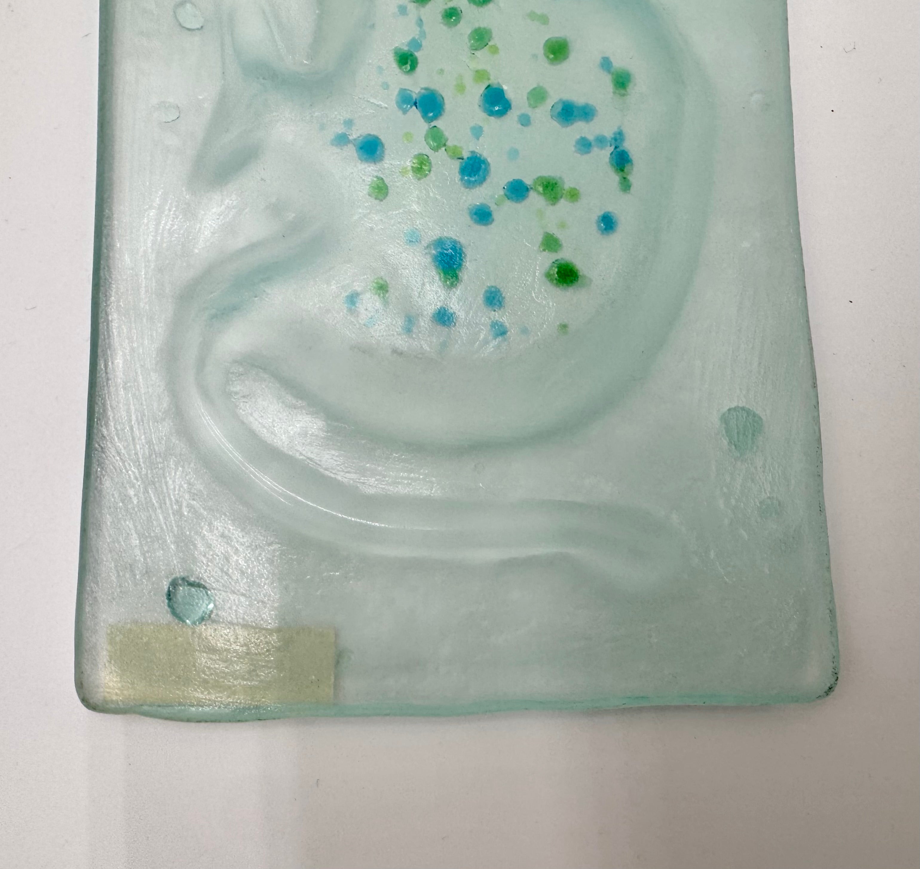 Handmade Coastal Kiln Glass Set | Starfish & Seahorse Dishes Maine Art Glass Decor