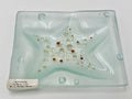 Handmade Kiln Glass Starfish Dish | Coastal Maine Art Glass Trinket Tray 5"