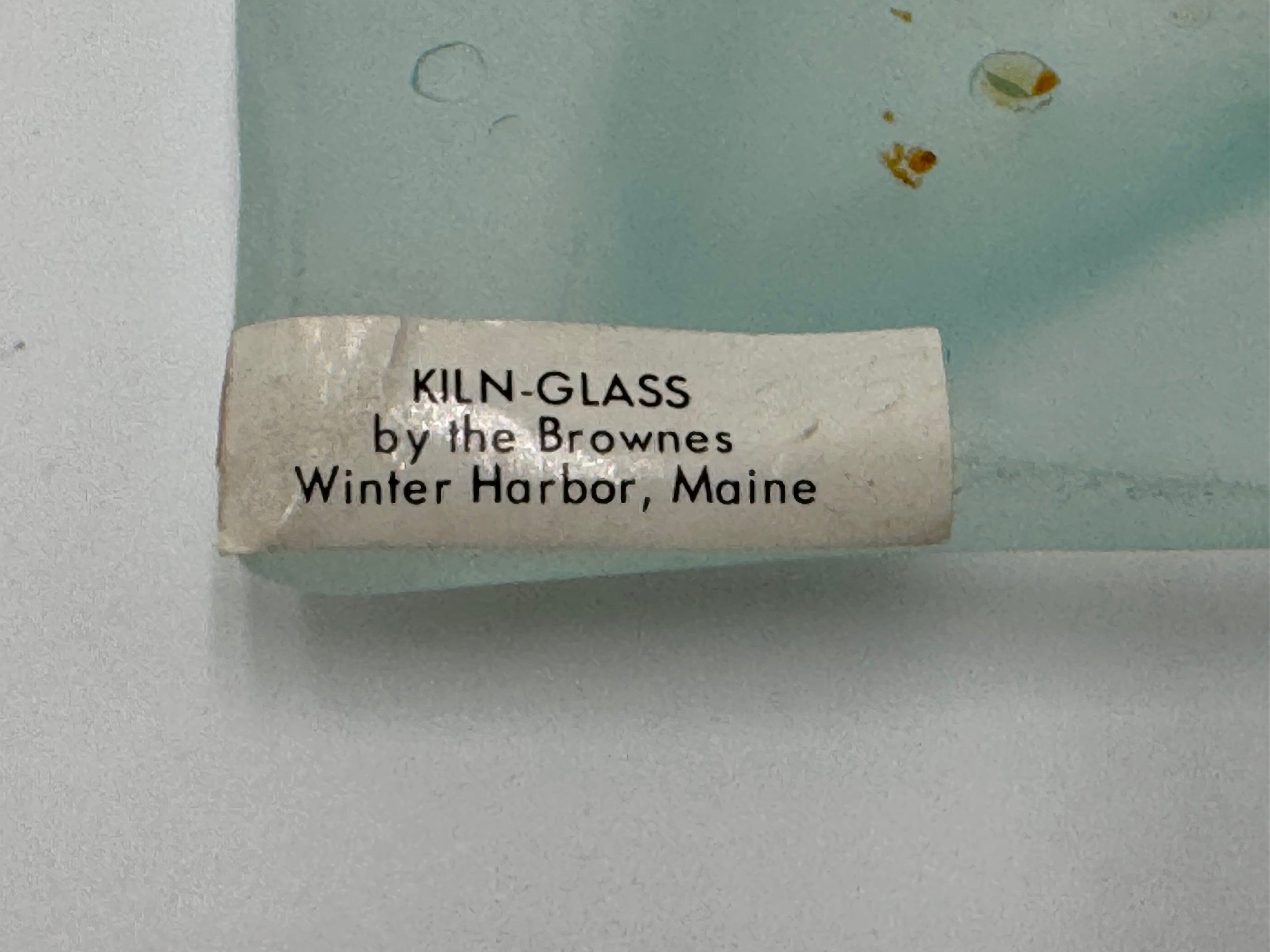 Handmade Kiln Glass Starfish Dish | Coastal Maine Art Glass Trinket Tray 5"