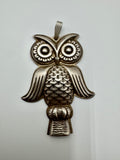 Vintage Reed & Barton Sterling Silver Owl Whistle Pendant