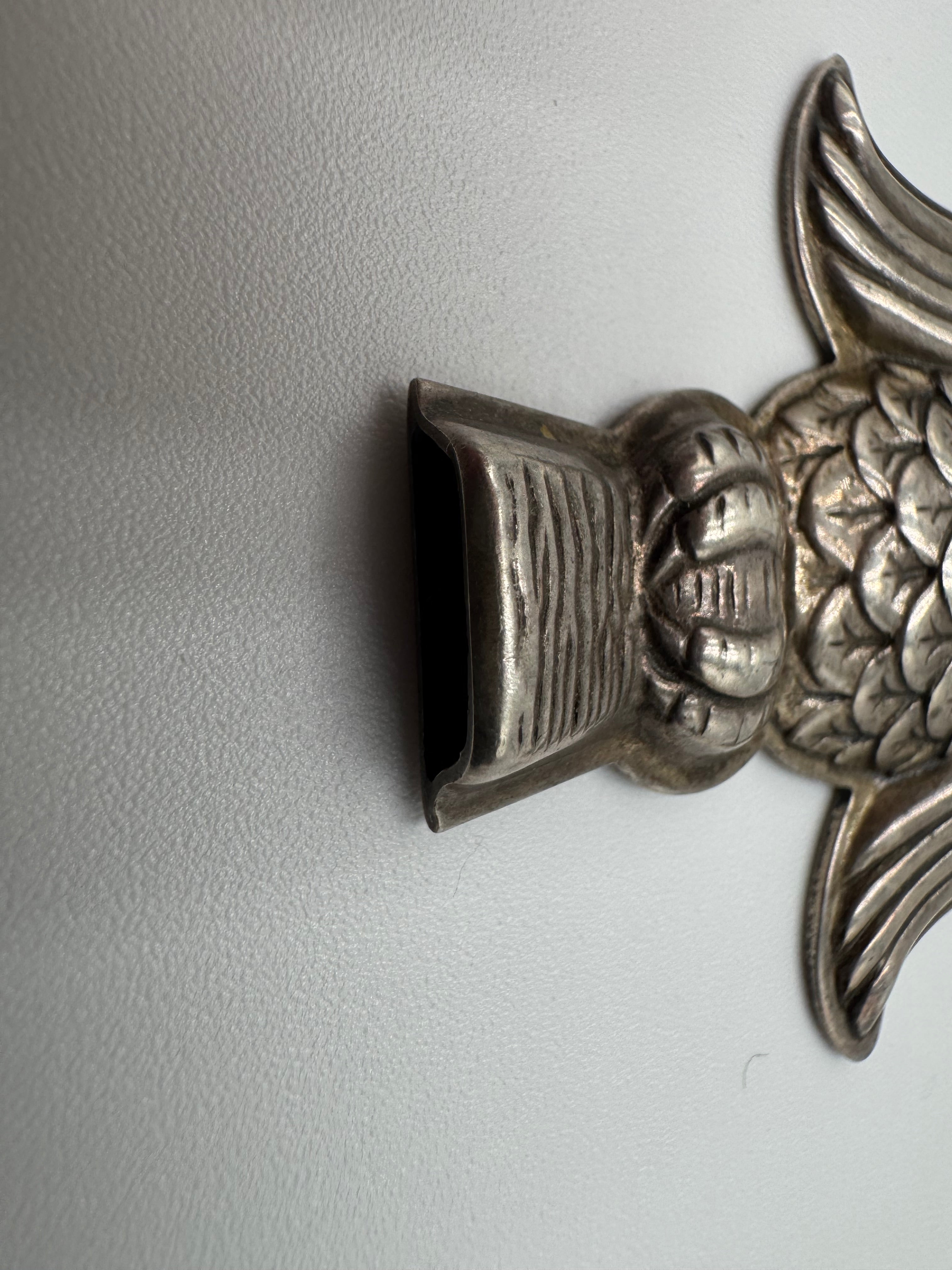 Vintage Reed & Barton Sterling Silver Owl Whistle Pendant