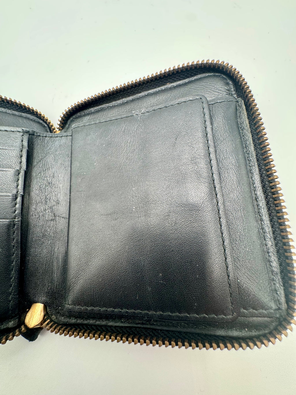 COMME des GARÇONS Black & White Houndstooth Zip Wallet