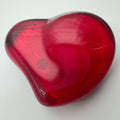 Tiffany & Co. Elsa Peretti Red Glass Heart Paperweight