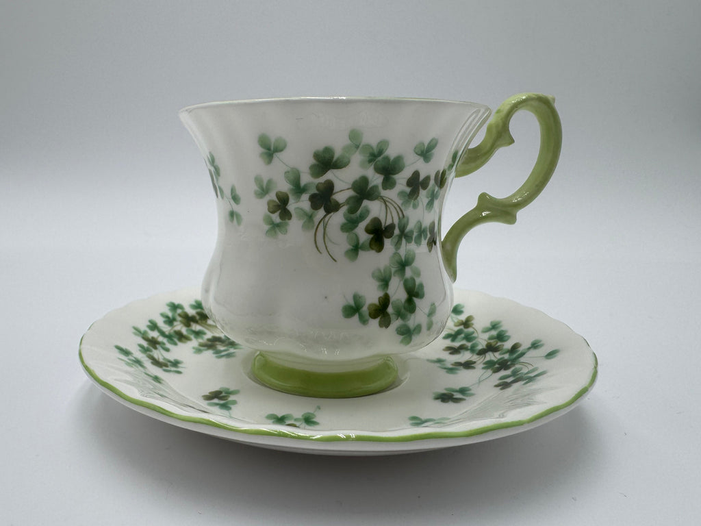 Royal Albert Shamrock Bone China Teacup & Saucer – Made in England