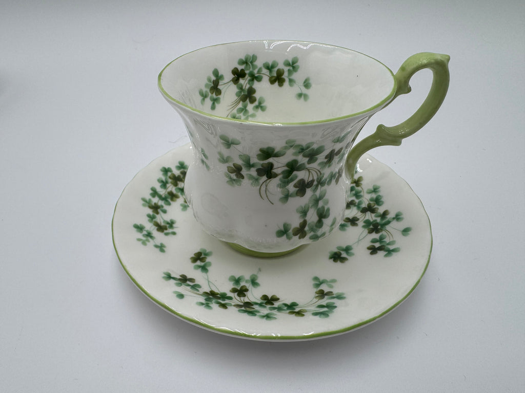 Royal Albert Shamrock Bone China Teacup & Saucer – Made in England