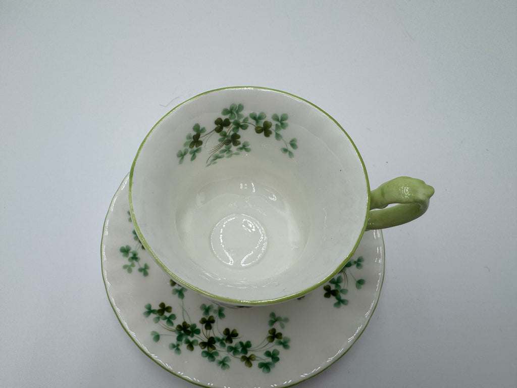 Royal Albert Shamrock Bone China Teacup & Saucer – Made in England