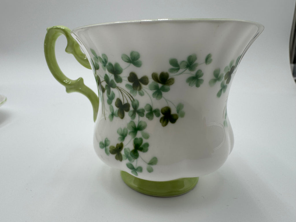 Royal Albert Shamrock Bone China Teacup & Saucer – Made in England