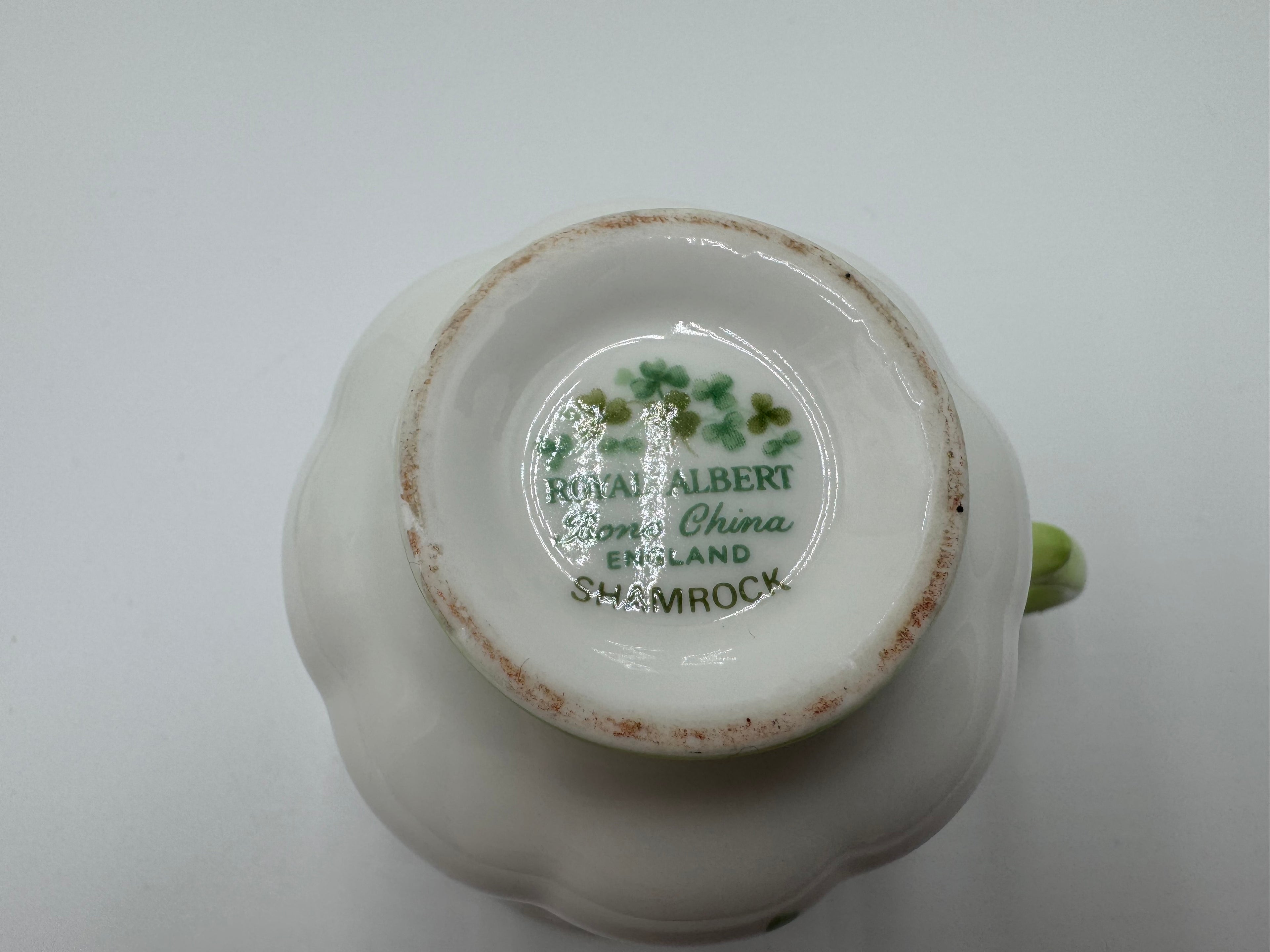 Royal Albert Shamrock Bone China Teacup & Saucer – Made in England