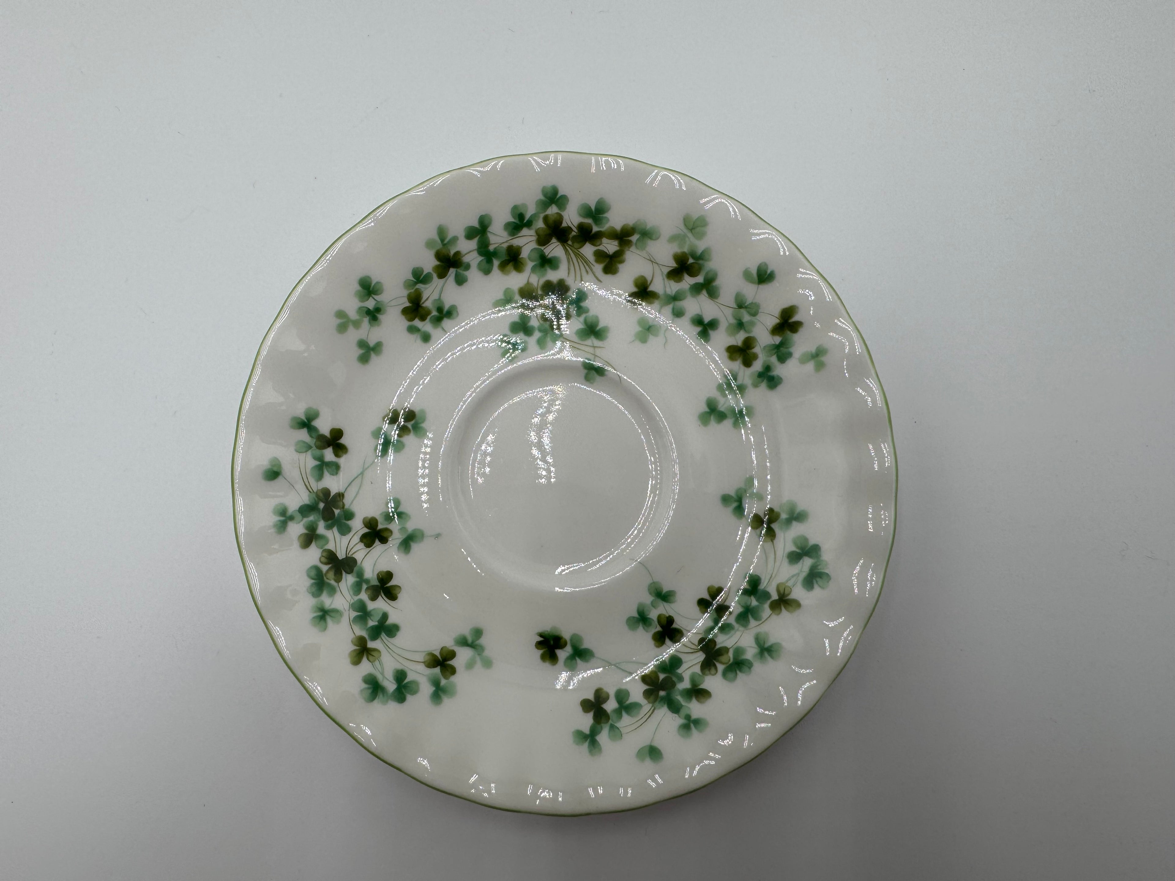 Royal Albert Shamrock Bone China Teacup & Saucer – Made in England