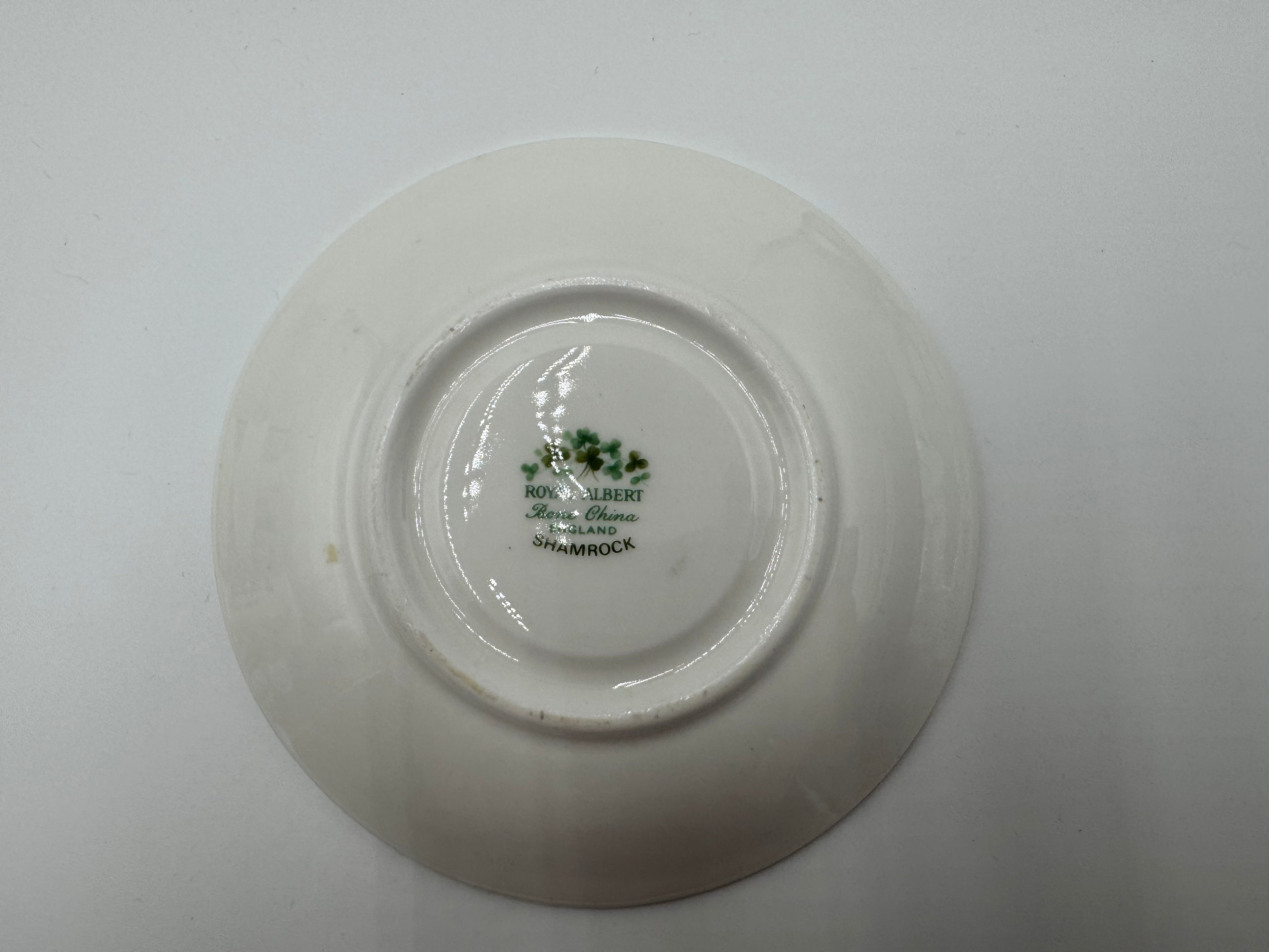 Royal Albert Shamrock Bone China Teacup & Saucer – Made in England