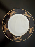 Lynn Chase Jaguar Jungle 6.5" Bread & Butter Plates – 24K Gold Rim